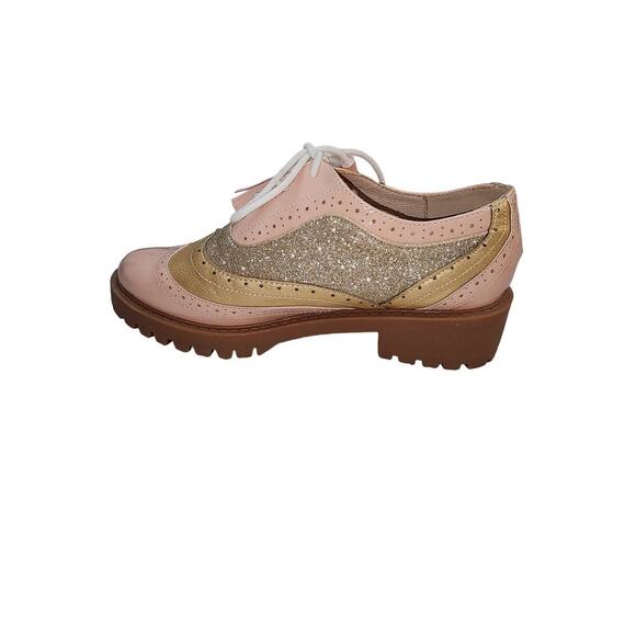 Jolimall platform oxford loafer pink size 5 - Picture 5 of 9